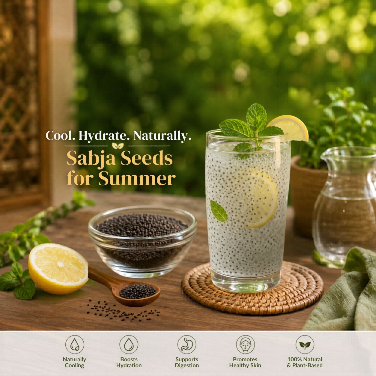 How to Use Sabja Seeds in Summer | Cooling Summer Superfood Guide