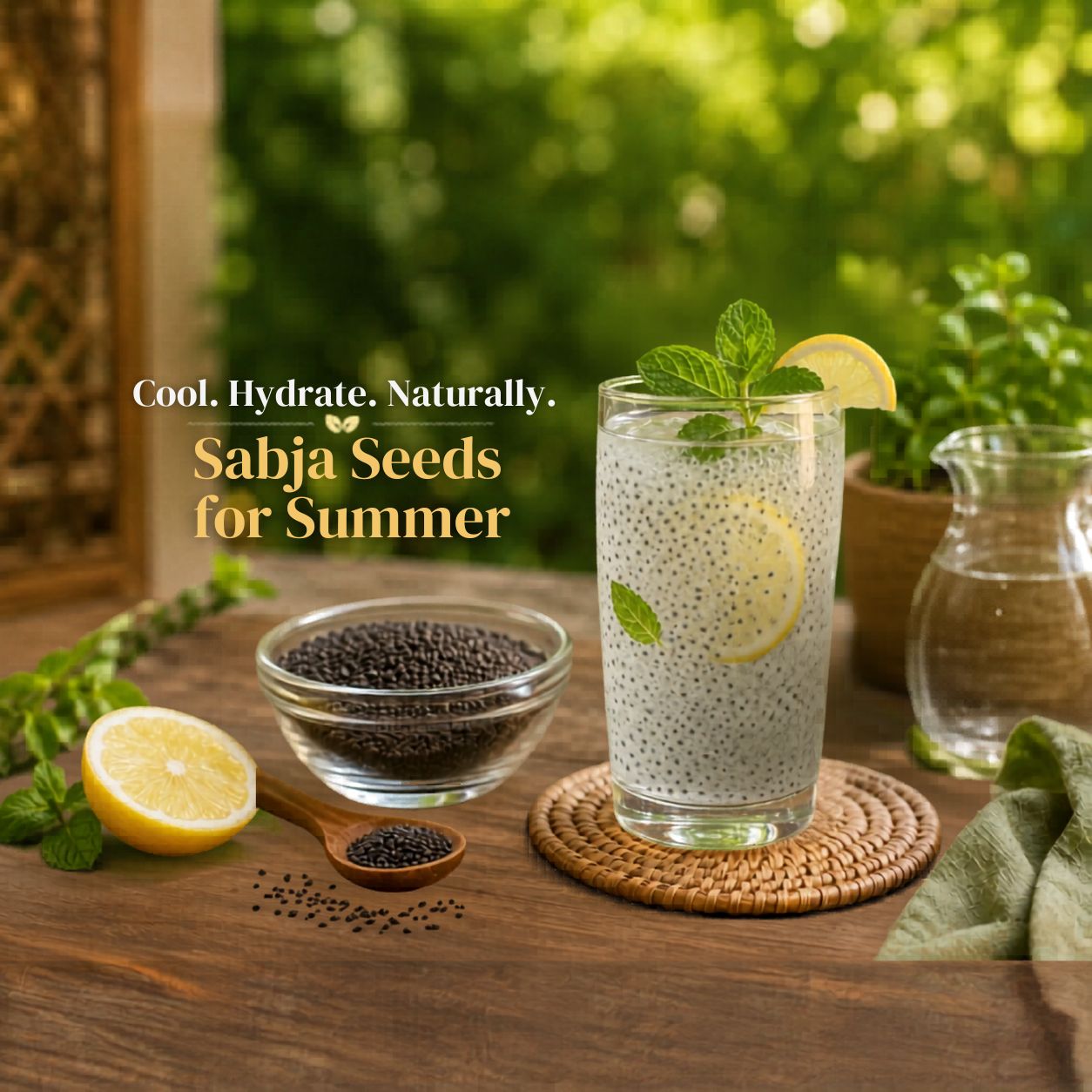 How to Use Sabja Seeds in Summer | Cooling Summer Superfood Guide